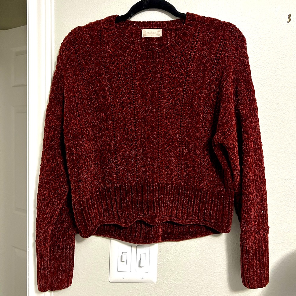 Altar’d State Burgundy Sweater Women’s Size Medium